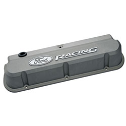 Ford Racing M6582B301 Valve Cover Mustang For 289/302/351W Engine Black With Mustang Powered By Ford Logo 