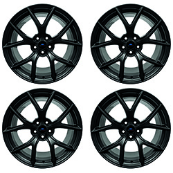 MUSTANG HP PERFORMANCE PACK 19" X 9.5" &amp; 19" X 10" WHEEL KIT W/ TPMS KIT - MATTE BLACK