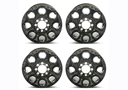 2005-2022 SUPER DUTY 20 IN CALIBER WHEEL KIT -GLOSS BLACK