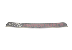 MUSTANG WINDSHIELD BANNER - WHITE/RED