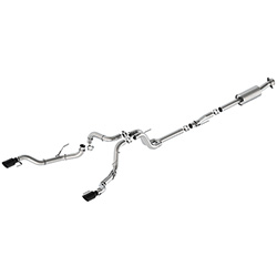 F-150 EXTREME EXHAUST - BLACK - BUMPER EXIT