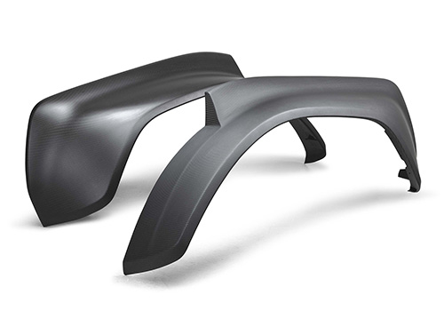 BRONCO RAPTOR CARBON FIBER REAR FENDER FLARE SET-MATTE