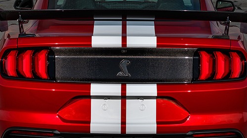 2020-2022 GT500 CARBON FIBER REAR DECK LID TRIM PANEL