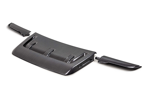 F-150 RAPTOR CARBON FIBER HOOD VENT & TRIM - GLOSS
