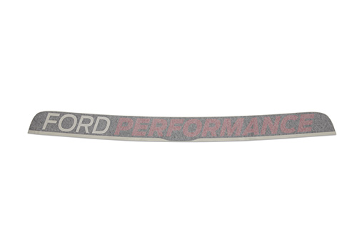 MUSTANG WINDSHIELD BANNER - WHITE/RED