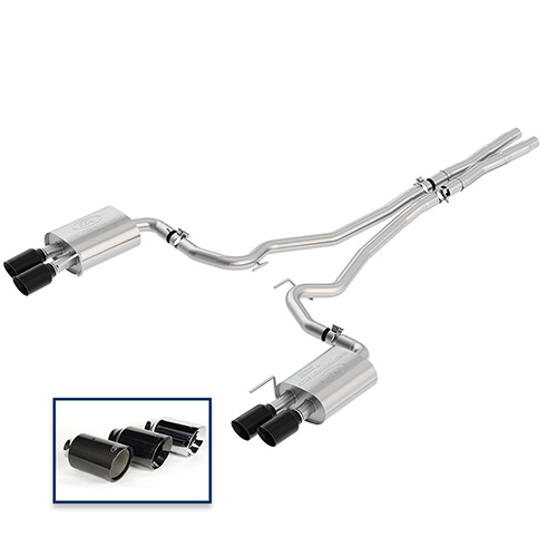2018-2020 MUSTANG GT 5.0L CAT-BACK EXTREME EXHAUST SYSTEM WITH BLACK CHROME TIPS