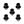 M14 X 1.5 BLACK LUG NUT VEHICLE KIT (20)
