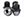 M14 X 1.5 BLACK LUG NUT VEHICLE KIT (24)