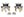 2005-2014 MUSTANG V6 / BOSS / GT / SHELBY GT500 HUB KIT W/ ARP STUDS